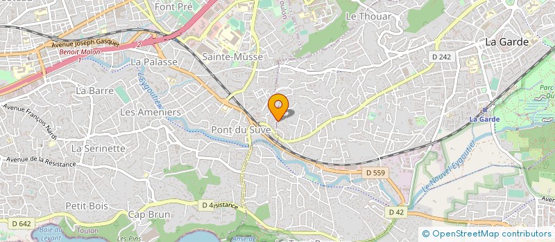 localisation de l'entreprise PAROLES ET MUSIC à LA GARDE