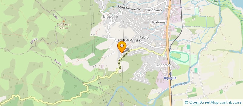 localisation de l'entreprise PAROLLA DI A GHJUVENTU à BIGUGLIA
