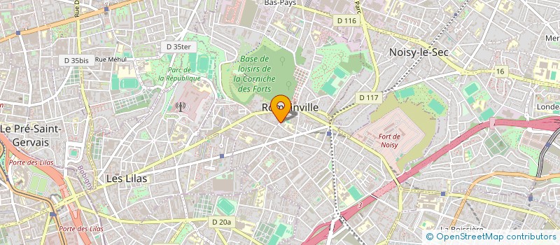 localisation de l'entreprise PAROM à ROMAINVILLE