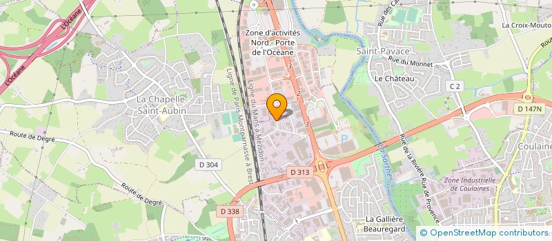 localisation de l'entreprise PAROM à LE MANS