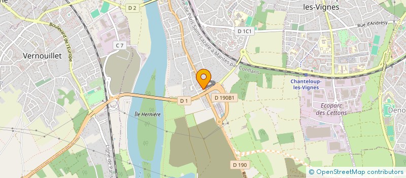localisation de l'entreprise PAROMI à TRIEL-SUR-SEINE