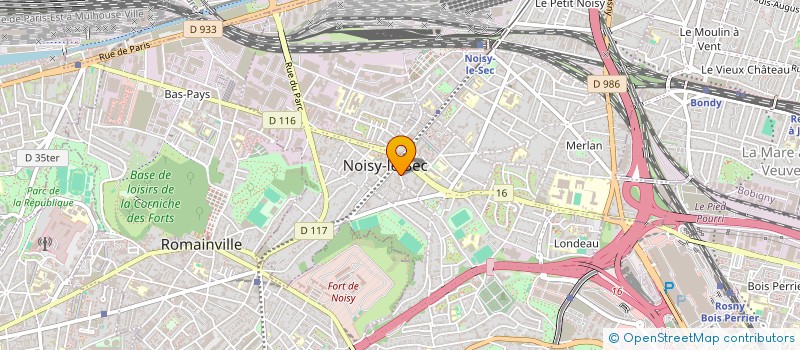 localisation de l'entreprise PARON BATIMENT à NOISY-LE-SEC