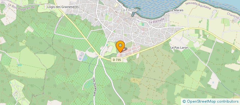 localisation de l'entreprise PAROS CONSTRUCTIONS  LA FLOTTE