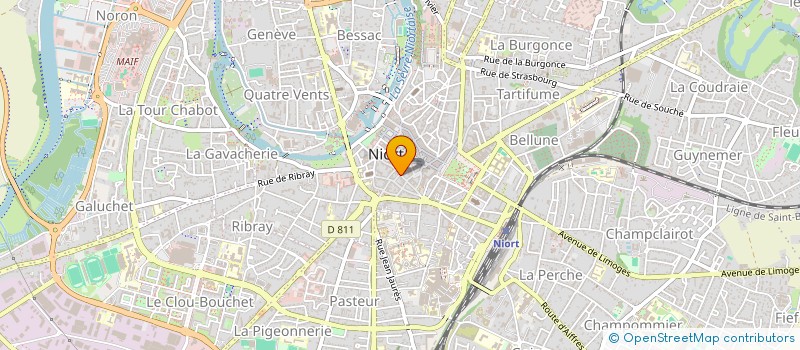 localisation de l'entreprise PAROS INVEST  NIORT