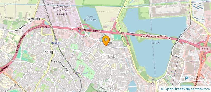 localisation de l'entreprise PAROT AMENAGEMENT COMMERCIAL  BRUGES