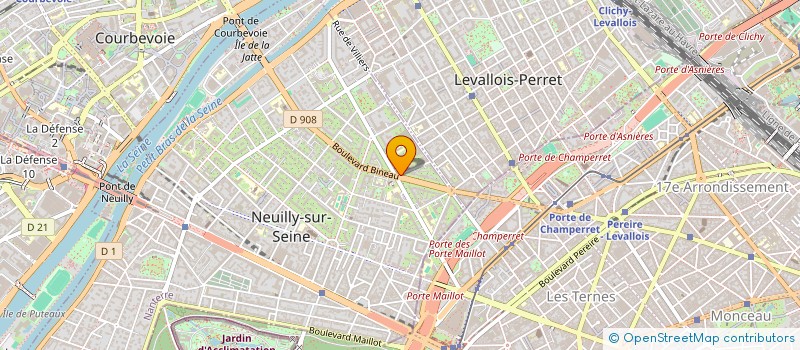 localisation de l'entreprise PAROVAL à NEUILLY-SUR-SEINE