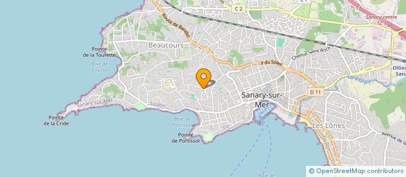 localisation de l'entreprise PAROZEC à SANARY-SUR-MER