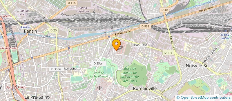 localisation de l'entreprise PARPAINS à ROMAINVILLE