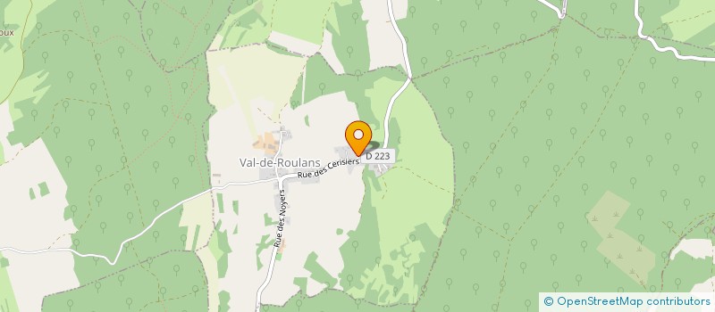 localisation de l'entreprise PARPANDET SEBASTIEN  VAL-DE-ROULANS