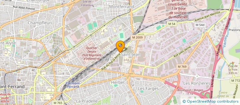 localisation de l'entreprise PARQ ET STRAT à CLERMONT-FERRAND