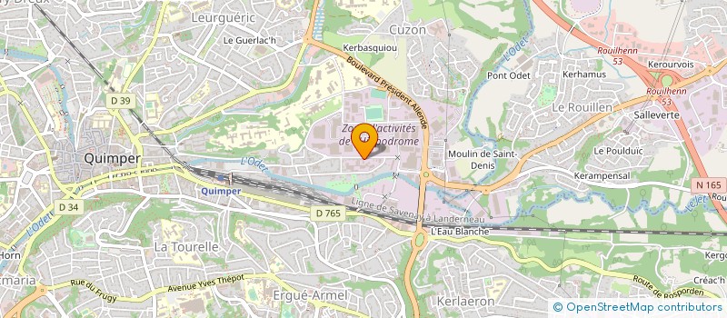 localisation de l'entreprise PARQUET ET MATIERES CREATIONS à QUIMPER