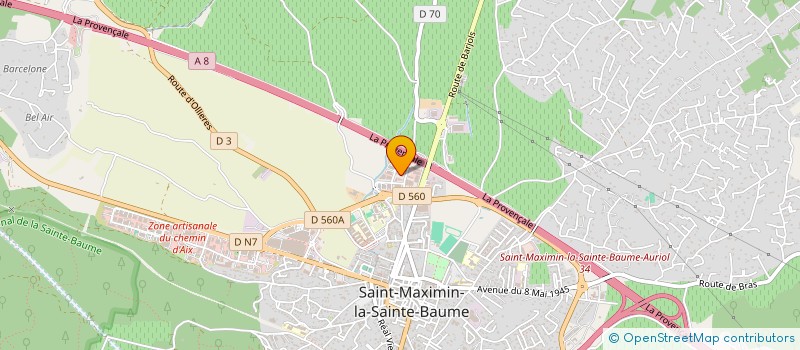 localisation de l'entreprise PARQUET FRANCE DESIGN  SAINT-MAXIMIN-LA-SAINTE-BAUME