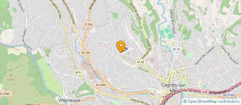 localisation de l'entreprise PARQUET NATURE ET PASSION à CAGNES-SUR-MER