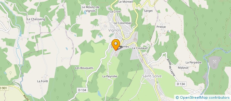 localisation de l'entreprise PARQUETS ROUBINET à VIGNOLS