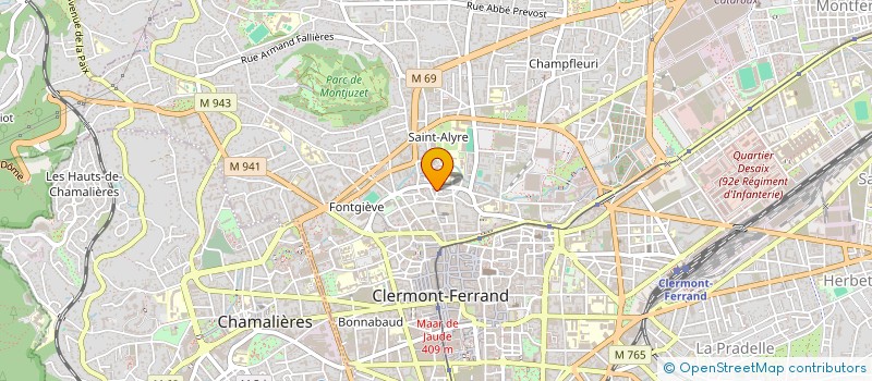 localisation de l'entreprise PARRAINS DES DOMES  CLERMONT-FERRAND