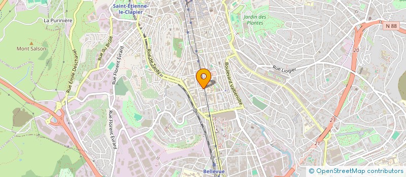 localisation de l'entreprise PARRAT ET CIE à SAINT-ETIENNE