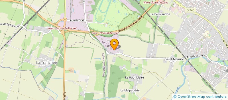 localisation de l'entreprise PARRAULT MENUISERIE  AIFFRES