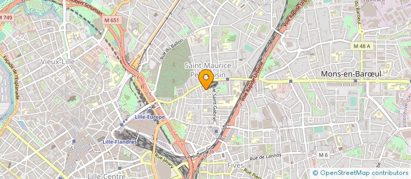 localisation de l'entreprise PARRAYON  LILLE