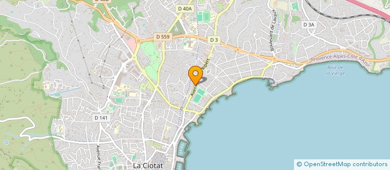 localisation de l'entreprise PARRIAUX ET LETURCQ SARL à LA CIOTAT
