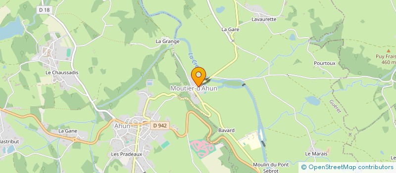 localisation de l'entreprise PARROT-LEGENTILHOMME  MOUTIER-D'AHUN