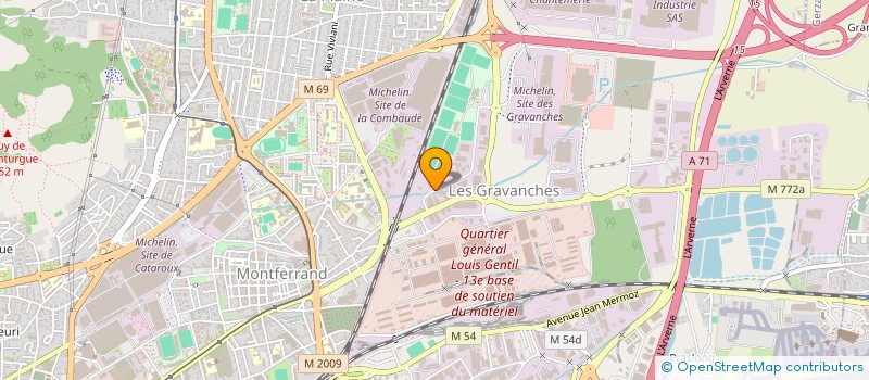 localisation de l'entreprise PARRY & COMPAGNIE  CLERMONT-FERRAND