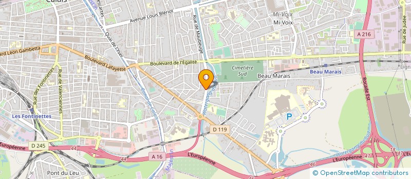 localisation de l'entreprise PARS COURS à CALAIS