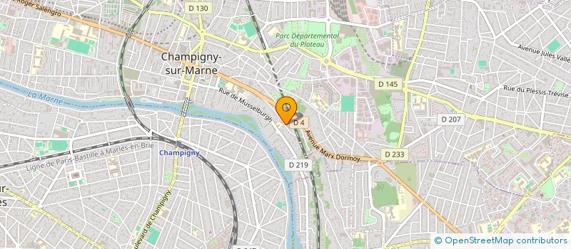 localisation de l'entreprise PARS SHUTTLE ONE à CHAMPIGNY-SUR-MARNE