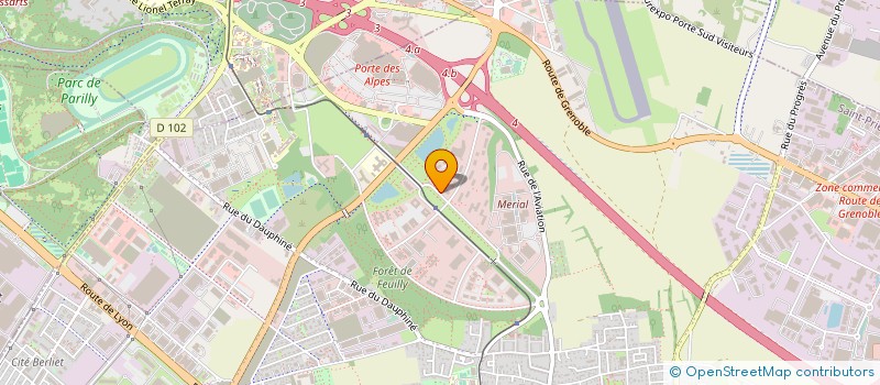 localisation de l'entreprise PARSAT (PARTENAIRE REGIONAL DE LA SANTE AU TRAVAIL)  SAINT-PRIEST