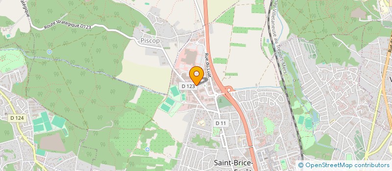 localisation de l'entreprise PARSIFAL SA  SAINT-BRICE-SOUS-FORET