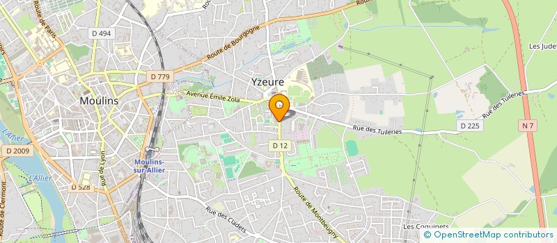 localisation de l'entreprise PARSIPARLA  YZEURE