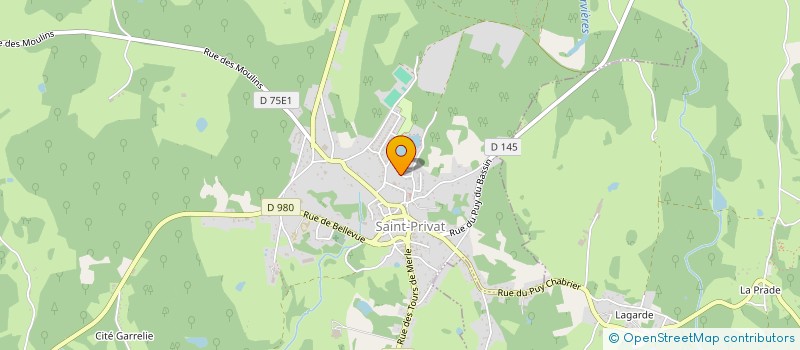 localisation de l'entreprise PARSOIRE TSZS  SAINT-PRIVAT