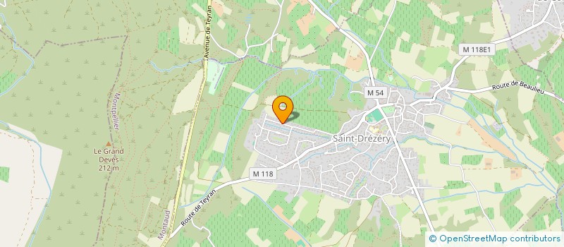 localisation de l'entreprise PARSTEAM  SAINT-DREZERY