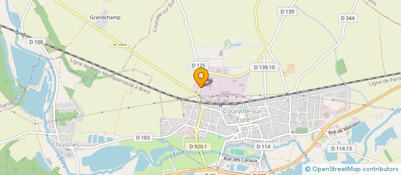 localisation de l'entreprise PARSY TRANSPORTS à COURVILLE-SUR-EURE