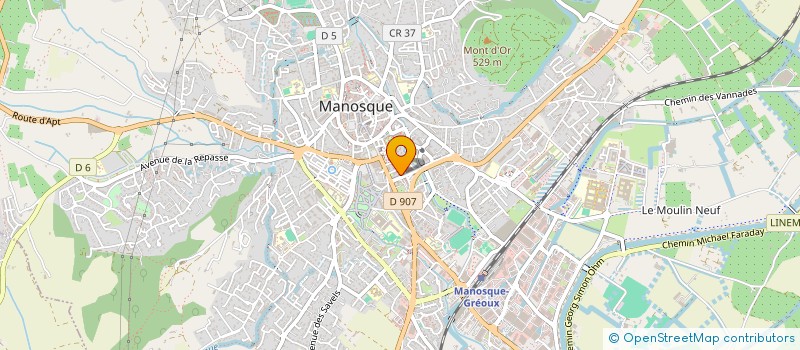 localisation de l'entreprise PART'AGE à MANOSQUE