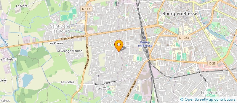 localisation de l'entreprise PART'AGES  SAINT-DENIS-LES-BOURG