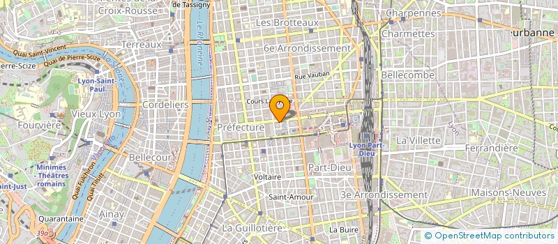 localisation de l'entreprise PART DIEU GESTION  LYON