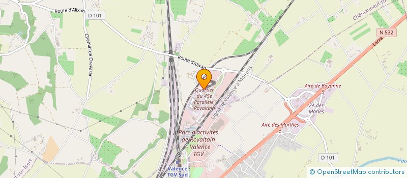 localisation de l'entreprise PART.ENR à CHATEAUNEUF-SUR-ISERE