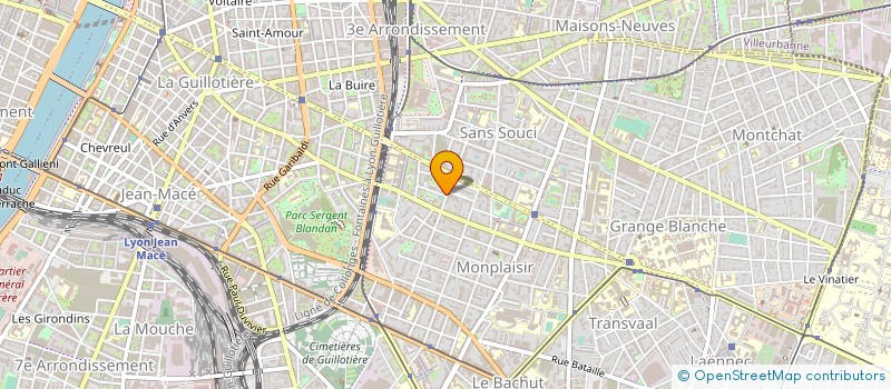 localisation de l'entreprise PART FILS PITANCE CHANT DRT à LYON