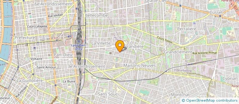 localisation de l'entreprise PART MSAP CHANT J COURMONT à LYON