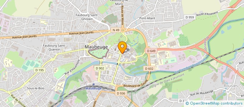 localisation de l'entreprise PARTA'JEUX à MAUBEUGE