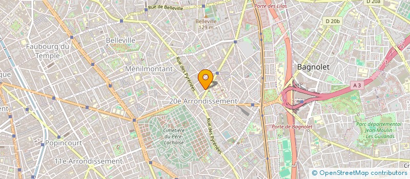 localisation de l'entreprise PARTAB  PARIS