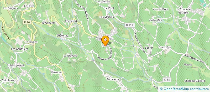 localisation de l'entreprise PARTAF  BELLEVILLE-EN-BEAUJOLAIS