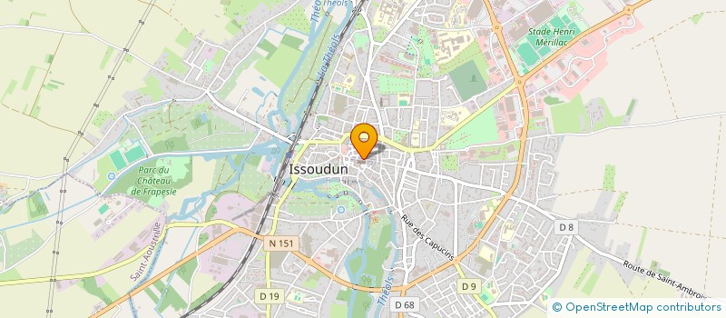 localisation de l'entreprise PARTAG-EMPLOI BERRY à ISSOUDUN