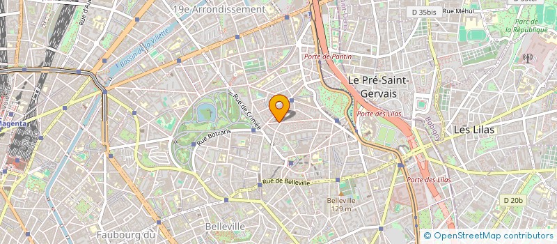 localisation de l'entreprise PARTAGE 19EME  PARIS