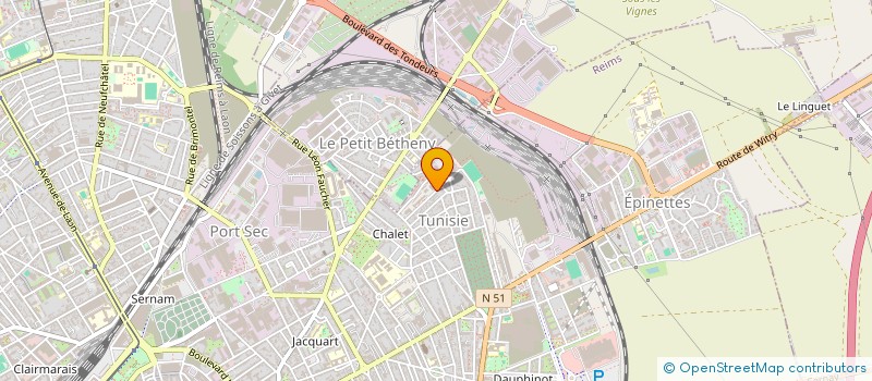 localisation de l'entreprise PARTAGE  REIMS