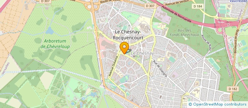 localisation de l'entreprise PARTAGE  LE CHESNAY-ROCQUENCOURT