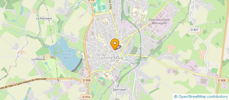 localisation de l'entreprise PARTAGE 61 à LA FERTE MACE