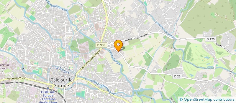 localisation de l'entreprise PARTAGE  L'ISLE-SUR-LA-SORGUE