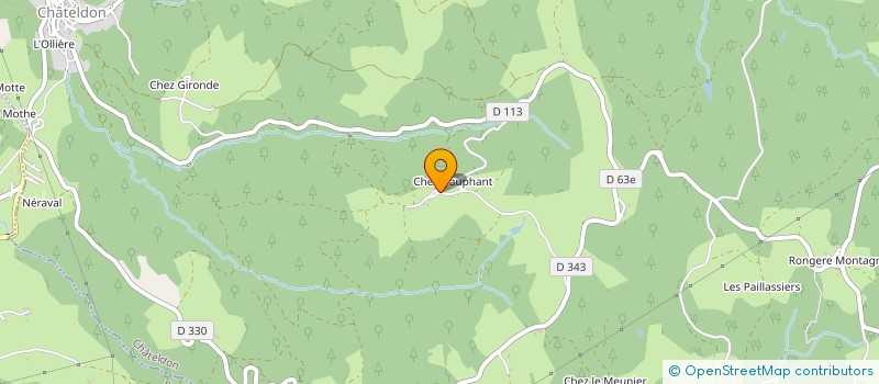 localisation de l'entreprise PARTAGE A DAUPHANT  CHATELDON