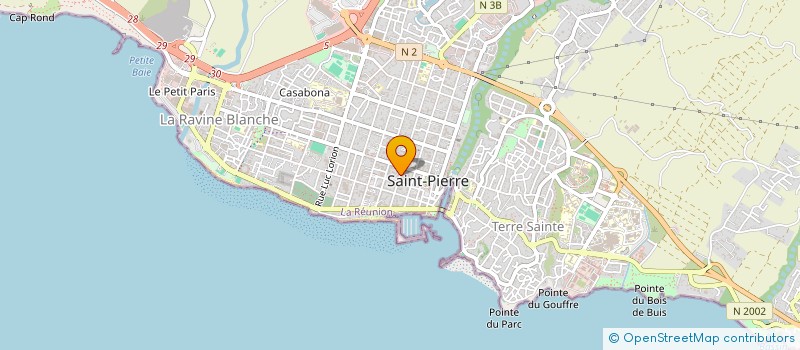 localisation de l'entreprise PARTAGE AIDE & SOLIDARITE - ASSOCIATION PAR A SOL à SAINT-PIERRE